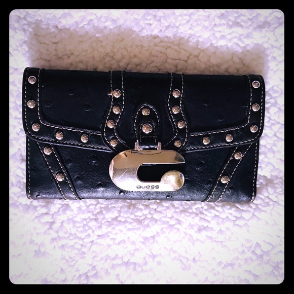 G by Guess Handbags - Guess Black Checkbook Wallet
